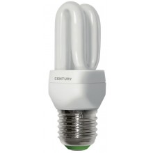 LAMP. CFL MICRO 2 TUBI 5W - E27 - 2700K - 275 Lm - IP20 - Color Box