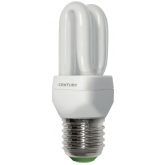 LAMP. CFL MICRO 2 TUBI 5W - E27 - 2700K - 275 Lm - IP20 - Color Box