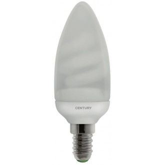 LAMP. CFL OLIVA CANDELA 9W - E14 - 2700K - 405 Lm - IP20 - Color Box