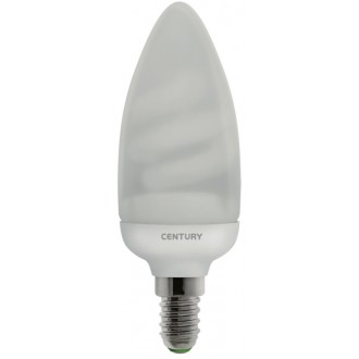 LAMP. CFL OLIVA CANDELA 11W - E14 - 4000K - 530 Lm - IP20 - Color Box