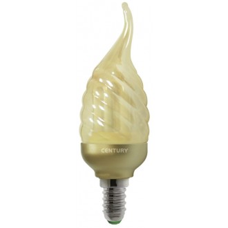 LAMP. CFL TORTIG. C. VENTO GOLD 7W - E14 - 300 Lm - IP20 - Color Box