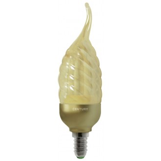 LAMP. CFL TORTIG. C. VENTO GOLD 11W - E14 - 550 Lm - IP20 - Color Box