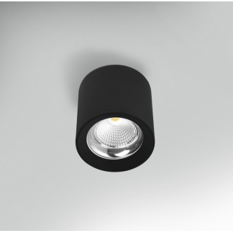 PLAFONIERA LED RONDO' NERO 10W - 3000K - 800 Lm - IP20 - Color Box