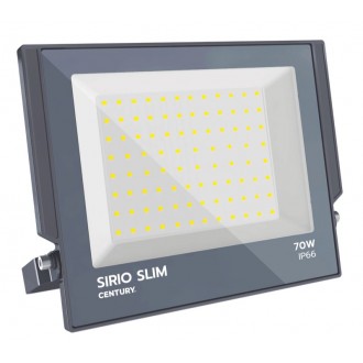 PROIETTORE LED SIRIO SLIM 70W - 4000K - 7350 Lm - IP66 - Color Box