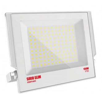 PROIETTORE LED SIRIO SLIM BIANCO 150W - 4000K - 15750 Lm - IP66 - Color Box
