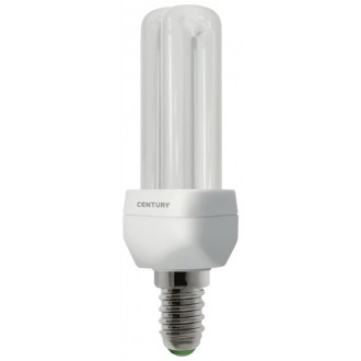 LAMP. CFL MINI 2 TUBI 7W - E14 - 6400K - 285 Lm - IP20 - Color Box