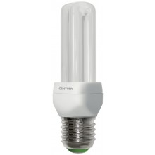 LAMP. CFL MINI 2 TUBI 7W - E27 - 2700K - 285 Lm - IP20 - Color Box
