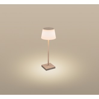 LAMP. DA TAVOLO MARGO RICAR. TORTORA 4W - 3000K - 200 Lm - Dimm. - IP54 - Color Box