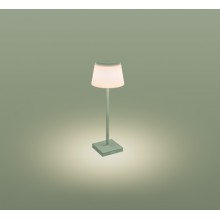 LAMP. DA TAVOLO MARGO RICAR. VERDE SALVIA 4W - 3000K - 200 Lm - Dimm. - IP54 - Color Box