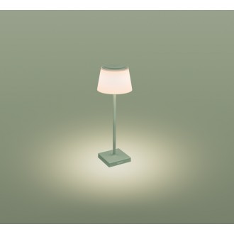 LAMP. DA TAVOLO MARGO RICAR. VERDE SALVIA 4W - 3000K - 200 Lm - Dimm. - IP54 - Color Box