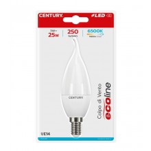 LAMP. LED ECOLINE C. VENTO 3W - E14 - 6500K - 250 Lm - IP20 - BLISTER 1 pz.