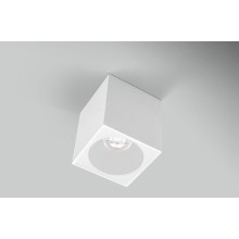 PLAFONIERA LED ESSENZA QUBE BIANCA/BIANCA d. 96 - GU10 - IP20 - Color Box