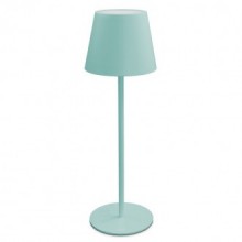 LAMP. DA TAVOLO ECOLIGHT NINA RICAR. TURCHESE 1.80W - 3000K - 180 Lm - Dimm. - IP44