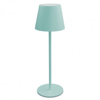 LAMP. DA TAVOLO ECOLIGHT NINA RICAR. TURCHESE 1.80W - 3000K - 180 Lm - Dimm. - IP44