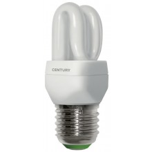LAMP.CLASSICA CFL MINI 2 TUBI - 7W - E14 - 6400K - 285Lm - IP20 - Color Box