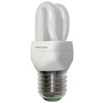 LAMP. CFL MICRO 2 TUBI 3W - E27 - 6400K - 160 Lm - IP20 - Color Box