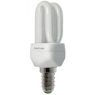 LAMP. CFL MICRO 2 TUBI 5W - E14 - 6400K - 275 Lm - IP20 - Color Box