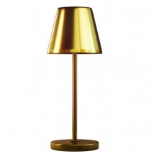 LAMP. DA TAVOLO LED LUME RICAR. ORO 2W - 3000K - 240 Lm - Dimm. - IP54 - Color Box
